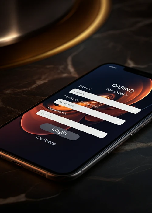 Interface de connexion sécurisée du Casino StaXino, affichant un champ de nom d'utilisateur et de mot de passe, avec un fond représentant des jeux pour une expérience utilisateur rapide et fiable.